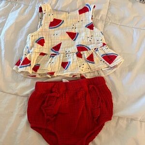 Cat & Jack 12m Watermelon Set